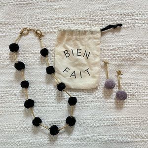 Madewell jewelry bundle! Pom-pom Necklace and earrings